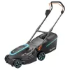 Battery-Lawn Mower PowerMax 37/36V P4A Ready-To-Use Set, 36Volt (2x18V) (black/Grey, 2x Li-Ion Battery 4,0Ah, POWER FOR ALL ALLIANCE)