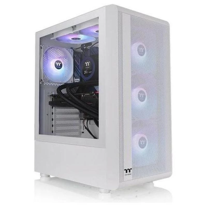 Thermaltake S200 TG Tempered Glass ARGB Snow Edition Mid Tower PC Case