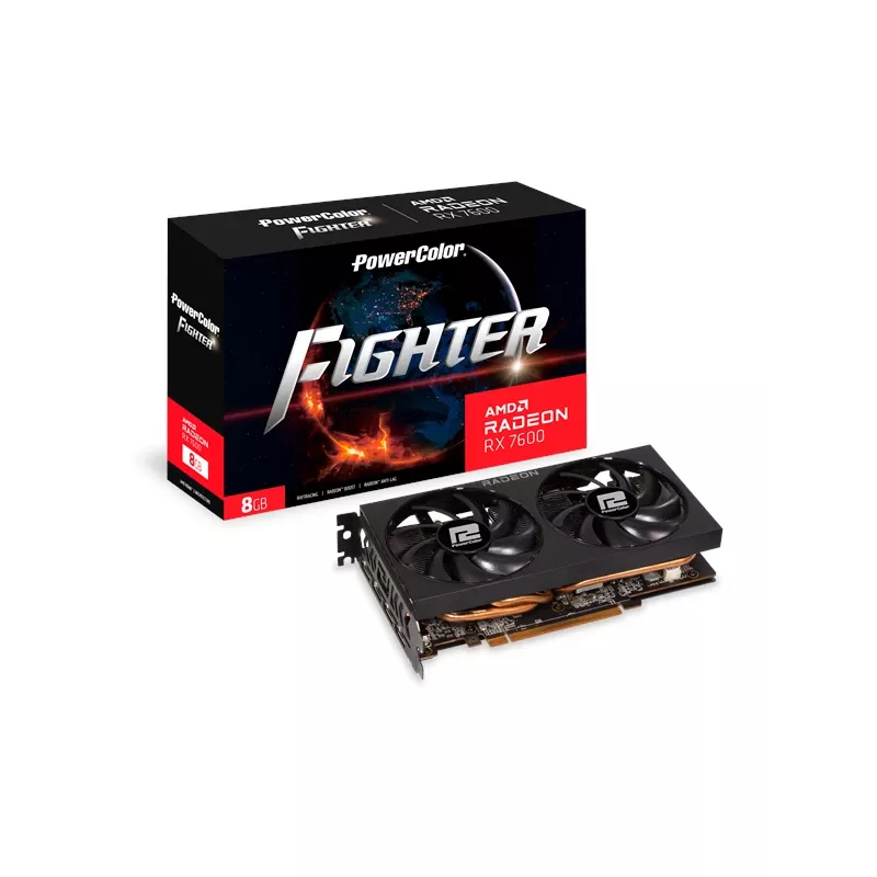 PowerColor Fighter Radeon RX 7600 8GB GDDR6 Graphics Card