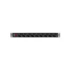 Power Distribution Unit LANBERG PDU-09F-0300-BK — 9x Type F outlets, 3 m cable, aluminium housing, 10 A