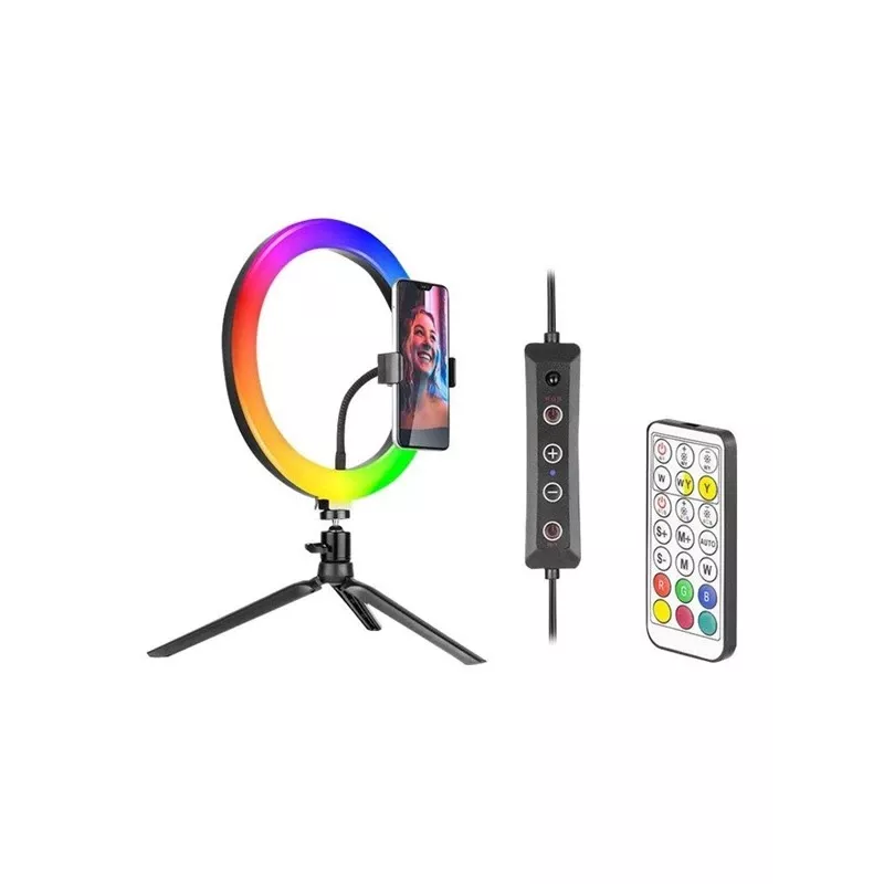 Ring Lamp RGB 26cm with tripod