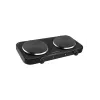 Countertop electric hob ESPERANZA EKH010K — 2-zone black, 155 mm, 2000 W, rotary controls