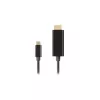 Video cable adapter LANBERG CA-CMHD-10CU-0030-BK, USB Type-C to HDMI 2.0, 3 m, 18 Gbit/s, 4K