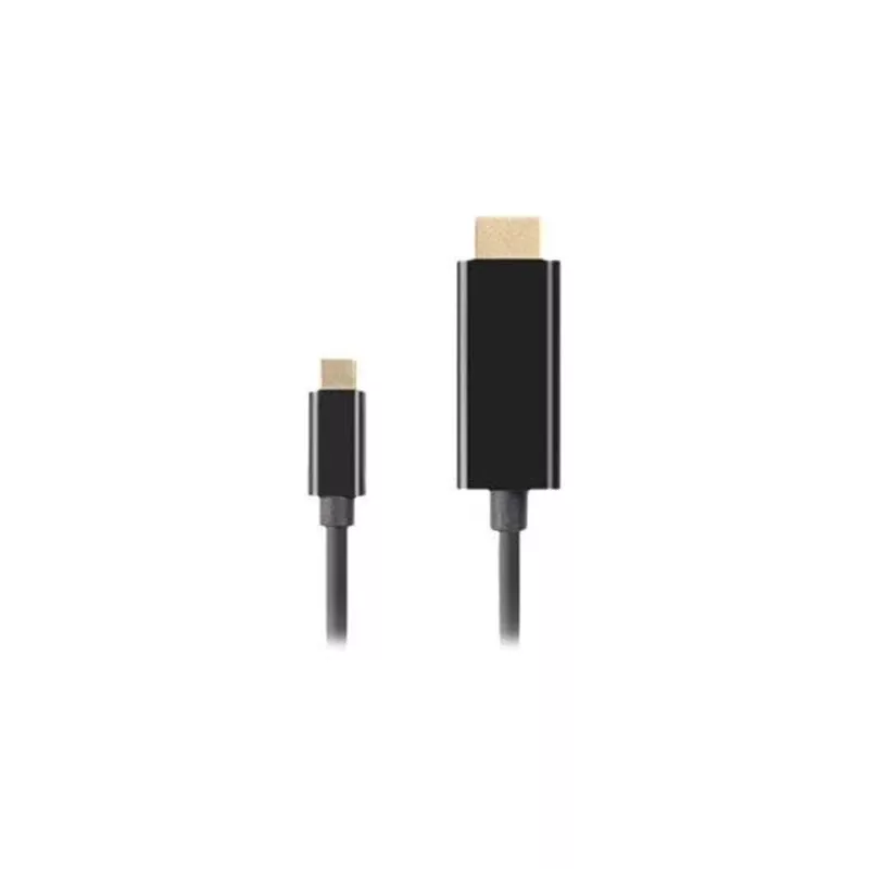 Video cable adapter LANBERG CA-CMHD-10CU-0030-BK, USB Type-C to HDMI 2.0, 3 m, 18 Gbit/s, 4K