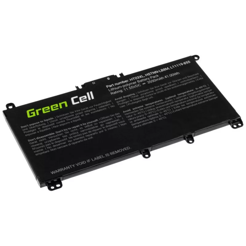 Green Cell GC-HP163 Laptop Battery HT03XL 11.4V 3400mAh HP Mobilit