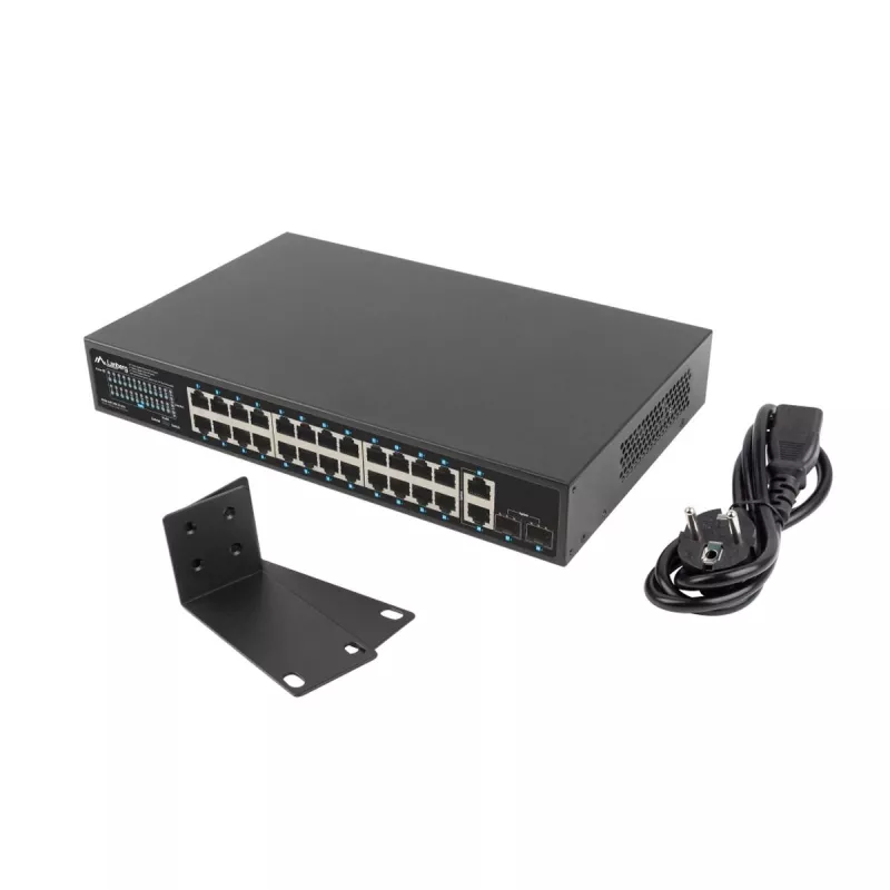 Unmanaged Switch Lanberg RSGE-24P-2GE-2S-250 24 Ports Rack Mounting