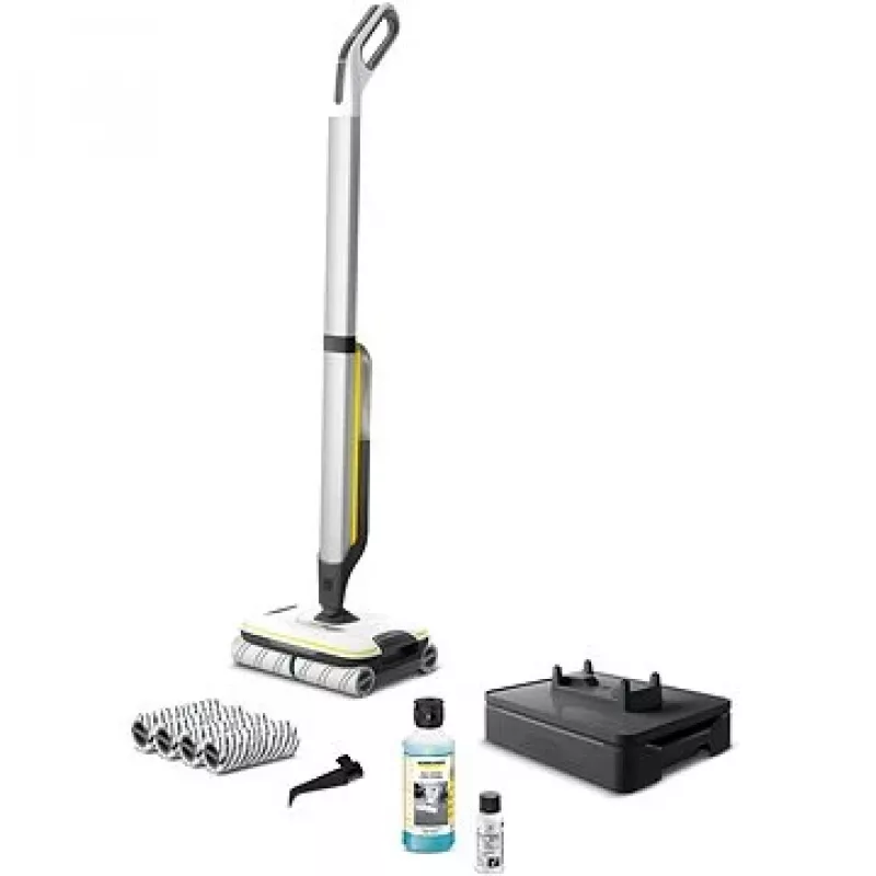 Stick vacuum Karcher FC 4-4, 2.5 Ah Li‑Ion battery, dry & wet cleaning, 30 cm roller brush, black/grey