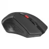 Wireless Optical Mouse DEFENDER ACCURA MM-275 RF, ambidextrous, 1600 DPI, USB RF receiver, 5–6 buttons, black/red
