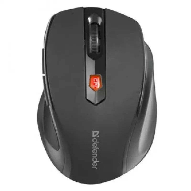 Wireless RF Optical Right-hand Mouse DEFENDER ULTRA MM-315 — 1600 DPI, 6 buttons, USB receiver, black