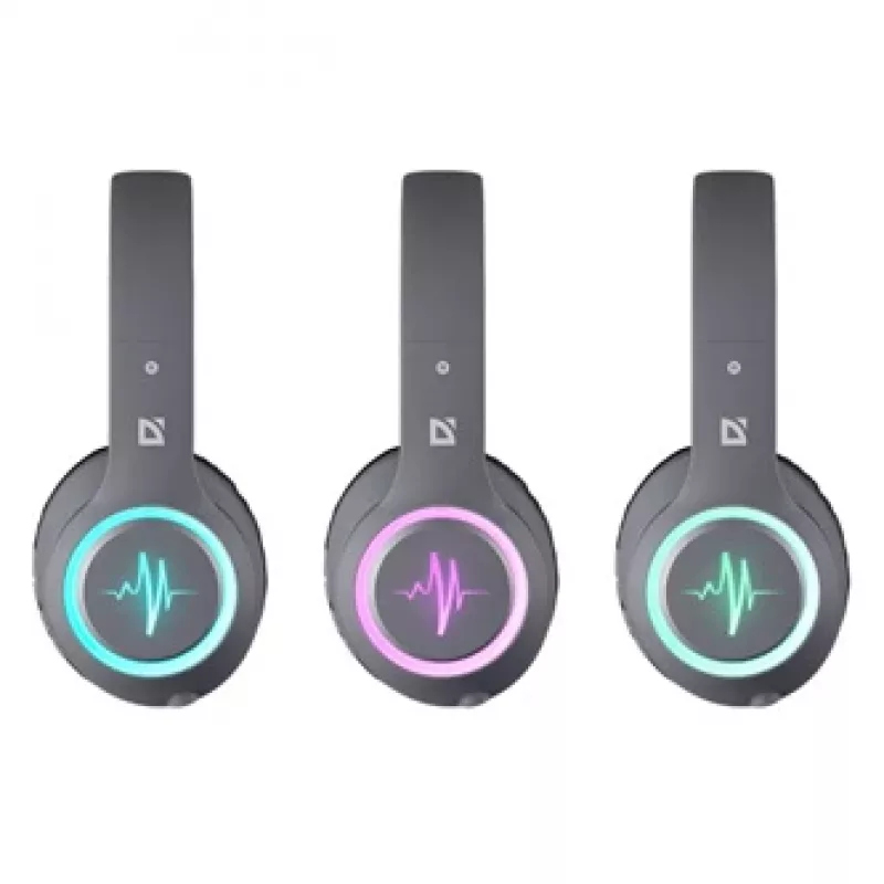 Headset DEFENDER FREEMOTION B571 LED wireless binaural, 4 cm drivers, 6–8 h battery, closed acoustic, 20–20000 Hz
