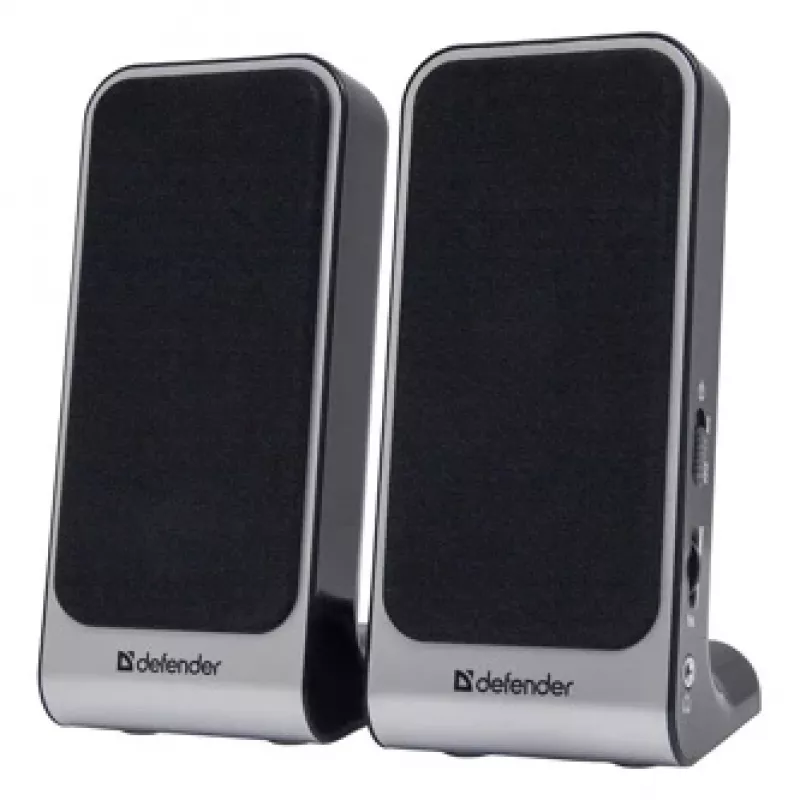 DEFENDER SPK-225 Wired 2.0 Speakers, 4 W RMS, USB/DC 5V, 3.5 mm, Black