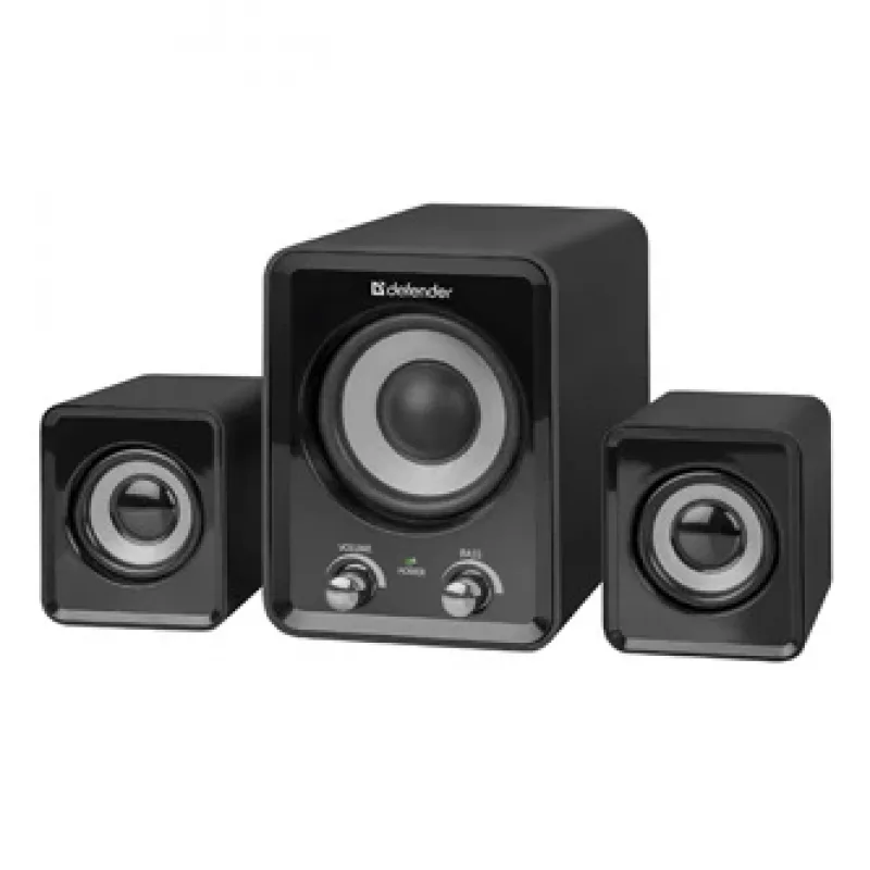 DEFENDER Z4 wired 2.1 speakers, 11 W RMS, black, USB 5V power, 3.5 mm headphone out
