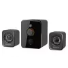 Defender V12 65212 2.1 computer speakers, 11 W, 5 W subwoofer, USB powered, LED backlight, black, 115 x 130 x 223 mm