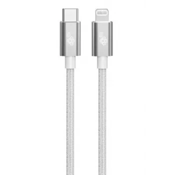 TB Cable USB-C - Lightning braided 1m, silver
