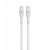 USB C - USB C cable 1m. silicone white