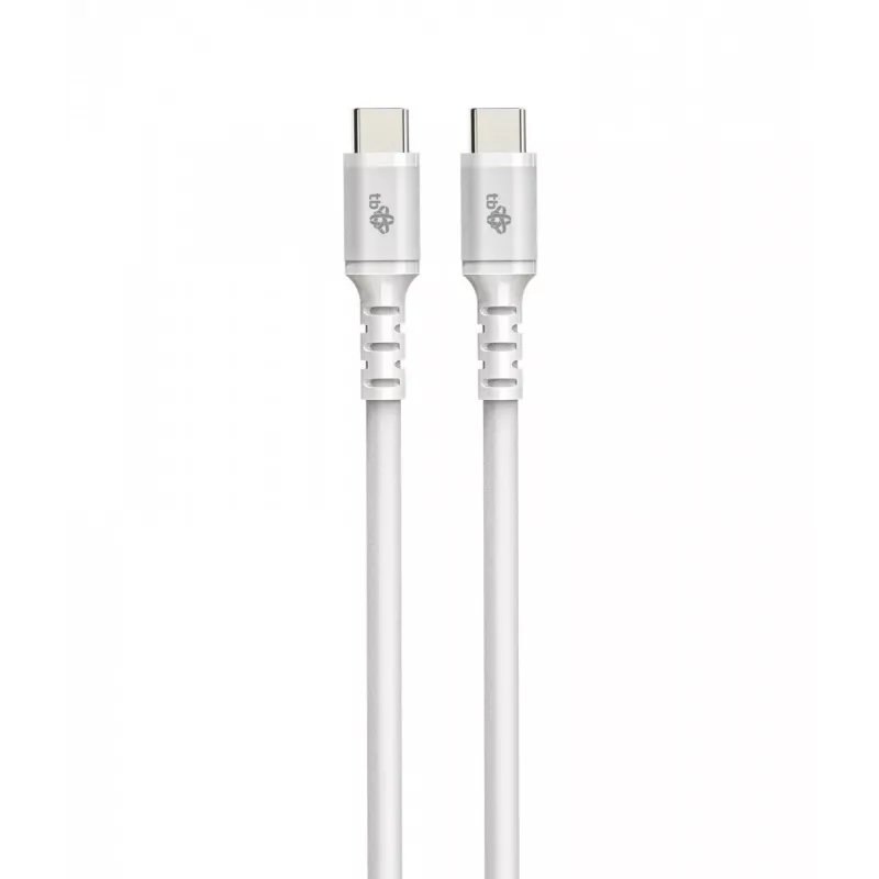USB C - USB C cable 1m. silicone white