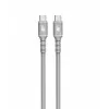 USB C - USB C cable 1 m. silicone grey
