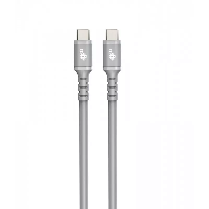 USB C - USB C cable 1 m. silicone grey