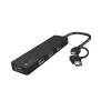 USB Hub NATEC Mayfly USB 3.2 Gen 1 Type-A Type-C 5000 Mbit/s Black