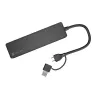 USB Hub NATEC Mayfly USB 3.2 Gen 1 Type-A Type-C 5000 Mbit/s Black