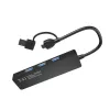 USB Hub NATEC Mayfly USB 3.2 Gen 1 Type-A Type-C 5000 Mbit/s Black