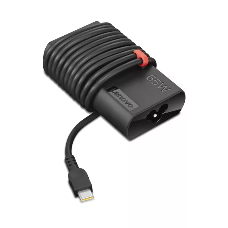 Power adapter Lenovo GX20Z46255 for laptops, indoor/outdoor 100–240V, 1.8 m cable, USB‑C, black