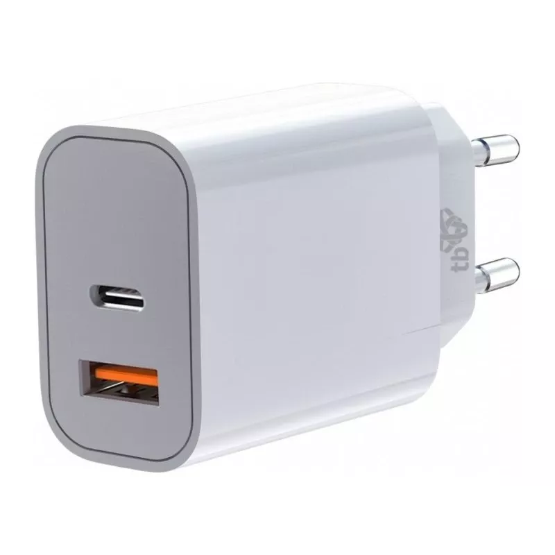 Universal charger 2x3A USB C + USB A Power Delivery white