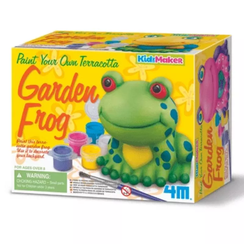 Terracotta Garden Frog Creative Set by 4m — model 4782, terracotta craft kit