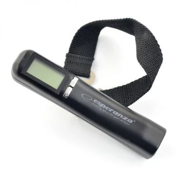 Electronic Luggage Scale Esperanza ETS001, up to 50 Kg, Black