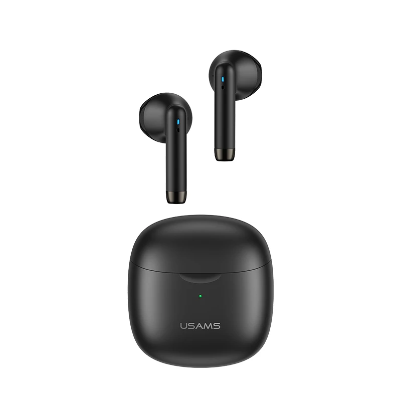 USAMS Słuchawki Bluetooth 5.0 TWS IAseries bezprzewodowe czarny/black BHUIA01 (US-IA04)