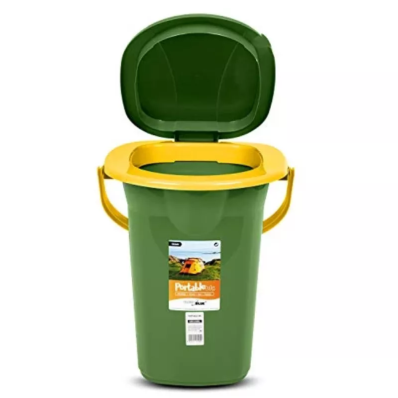 Portable Toilet Bucket GreenBlue GB320GO — Lightweight Tourist Camping Toilet