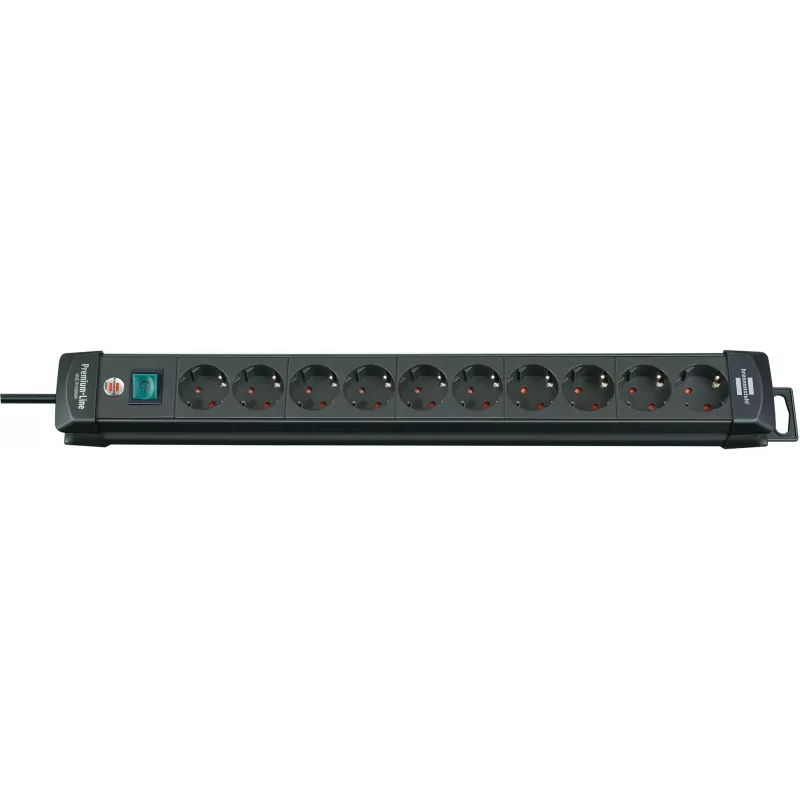 Brennenstuhl 1951100100 power extension 3 m 10 AC outlet(s) Indoor Black