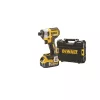 Impact wrench DeWALT DCF887P2-QW 1/4 inch drive, 18V Li‑Ion 5Ah, 205 N·m, 3250 RPM, 2 batteries, charger, case