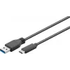Wentronic Goobay USB 3.0 SuperSpeed Cable > USB-C™, Black, 2 m - USB 3.0-Plug (Type A) > USB-C Plug (71221)