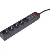 Surge Protector Gembird SPG5-C-10 Black 5 AC Outlets 250V 3m