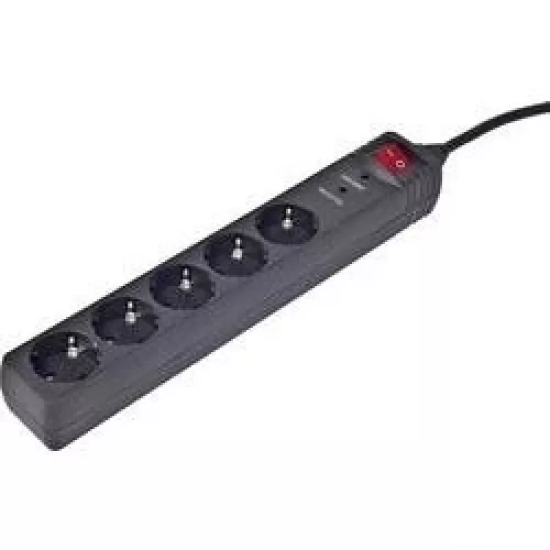 EnerGenie SPG5-C-15 surge protector Black 5 AC outlet(s) 250 V 4.5 m