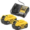 Battery and charger set DeWALT DCB1104P2 18 V 5.0 Ah (2 batteries, charger)
