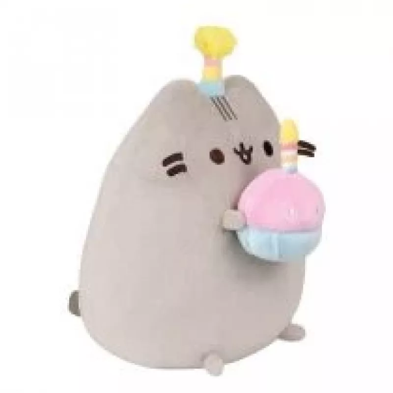 Plush toy Pusheen by Pusheen — 24 cm birthday hat with cake plushie