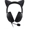 Kraken Kitty V2 - Black, Gaming headset, Kitty Ears, Stream Reactive Lighting, HyperClear Cardioid Mic, 40 mm TriForce Drivers, Built into the earcups microphone, Razer Chroma RGB (Ear and Earcups), Surround sound: Only available on Windows 10 64-bit