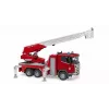 Fire truck BRUDER Scania Super 560R Red White Plastic 3+