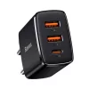 Baseus 30W USB Charger QC PD3.0 Type C PD Fast Charging Quick Phone Charger for iPhone 17 16 15 14 13 12 Pro Max Xiaomi Samsung