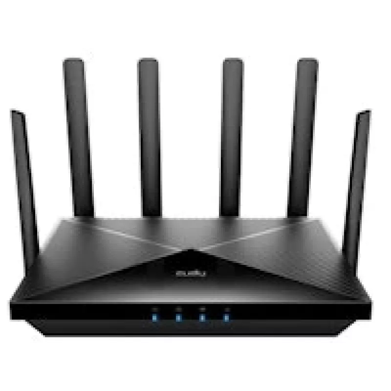 Tabletop wireless router Cudy P5 — Dual-band Wi‑Fi 6, 5G Sub6, Dual NanoSIM, Gigabit Ethernet, 6 detachable antennas, 256MB RAM
