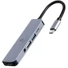 Gembird A-CM-COMBO5-02 laptop dock/port replicator Wired USB 3.2 Gen 1 (3.1 Gen 1) Type-C Silver