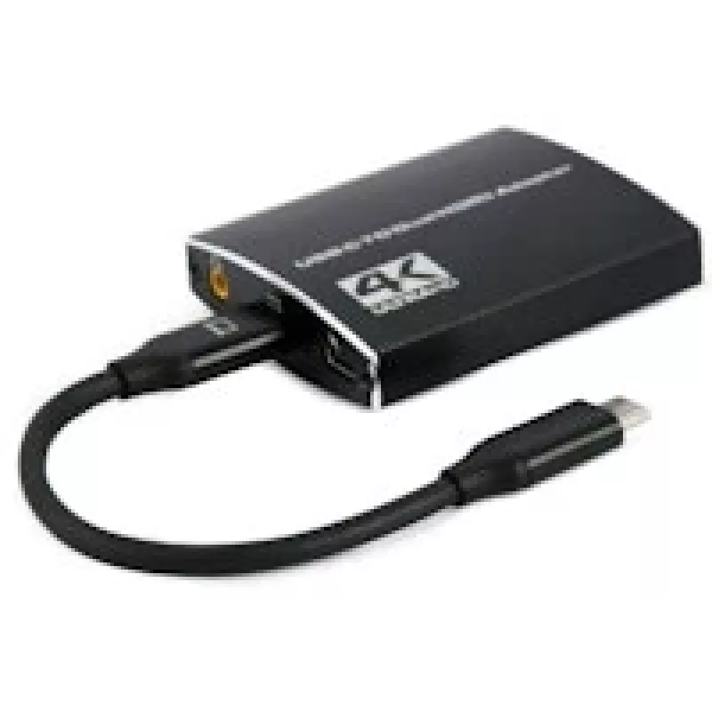 Gembird A-CM-HDMIF2-01 USB-C to dual HDMI adapter, 4K 60Hz, black