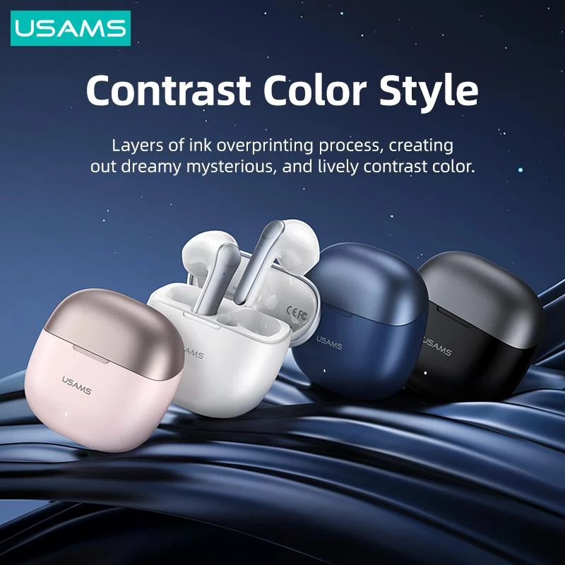 Headphones USAMS TWSXH Series Dual Mic Wireless Blue/Blue BHUXH03