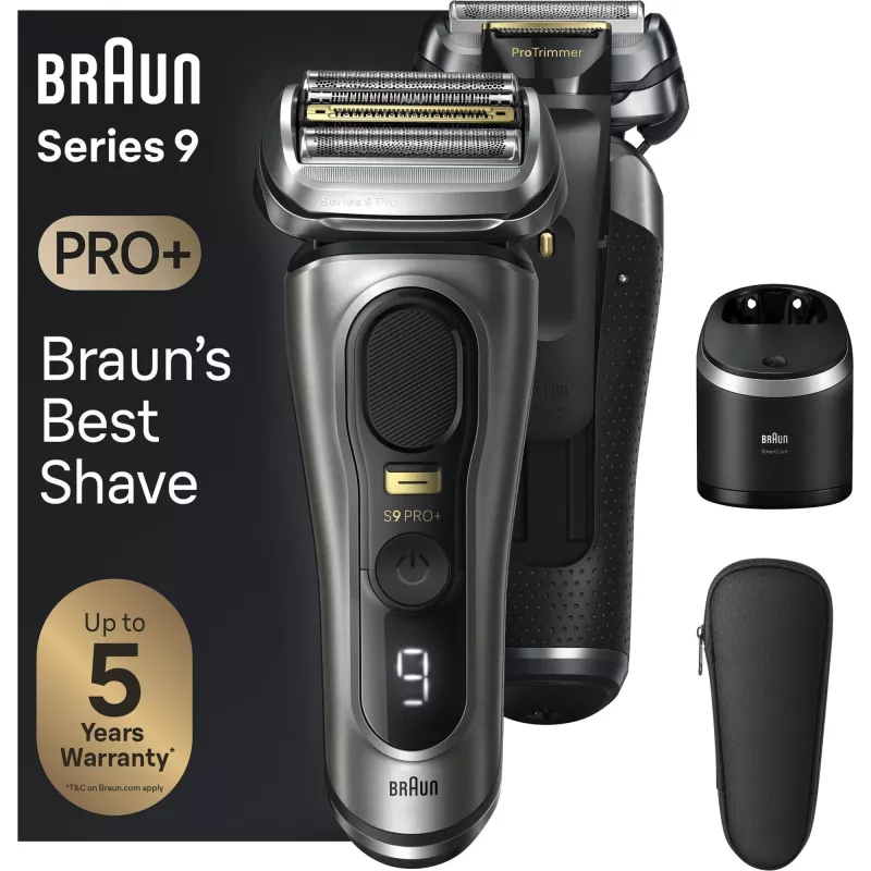 Braun Series 9 Pro+ 9565cc Wet & Dry Foil shaver Trimmer Metallic