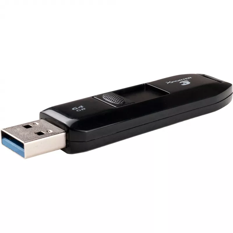 USB flash drive PATRIOT Xporter 64GB USB Type-A 3.2 Gen 1 (slide, black, 80 MB/s)