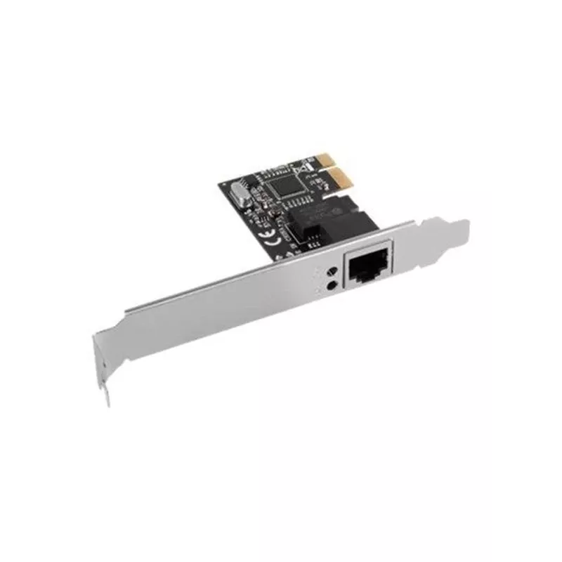 Internal Ethernet Network Card LANBERG PCE-1GB-201, PCI Express, 1× RJ-45 Gigabit (1000 Mbit/s), black