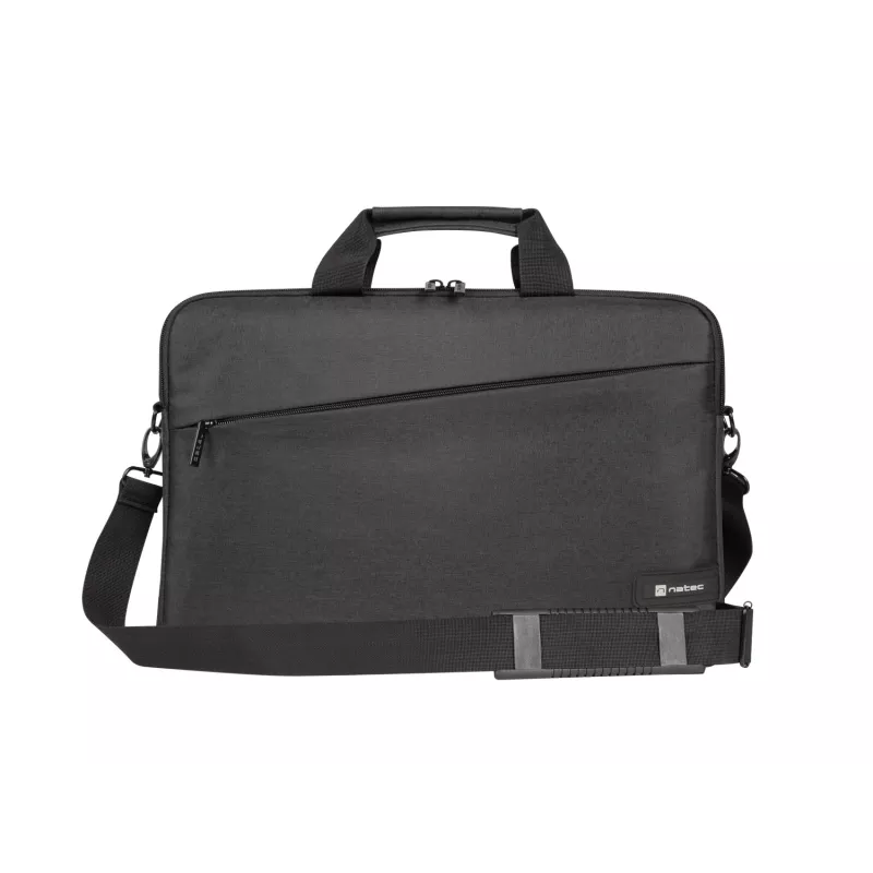Briefcase NATEC Beira 39.6 cm (15.6 inch) — polyester, 1 main compartment, shoulder strap, black
