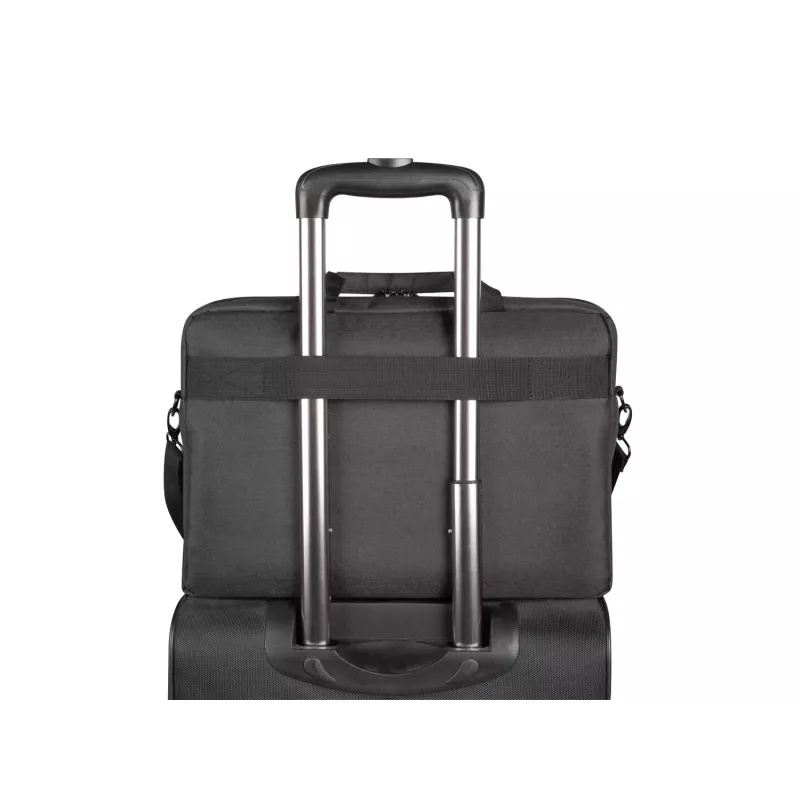 Briefcase NATEC Beira 39.6 cm (15.6 inch) — polyester, 1 main compartment, shoulder strap, black